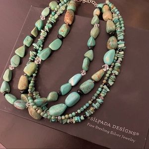 🌾SALE🌾Silpada RETIRED turquoise four strand necklace